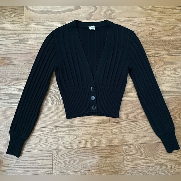 Wilfred Sweaters - Wilfred Black V-Neck Cardigan Sweater